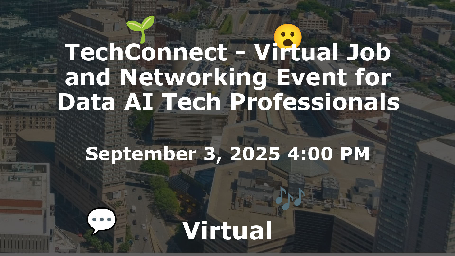 TechConnect - Virtual Job and Networking Event for Data AI Tech Professionals event image